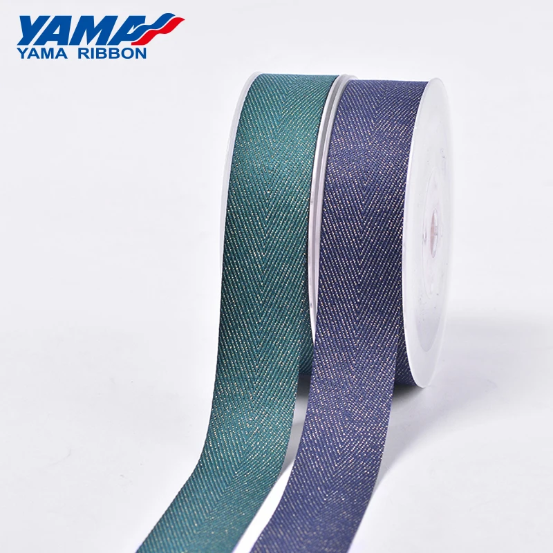 

YAMA Gold Purl Twill Ribbon 9mm 16mm 19mm 25mm 38mm 50yards/roll 3/8" 5/8" 3/4" 1" 1.5" inch for Diy Wedding Decoration Ribbons