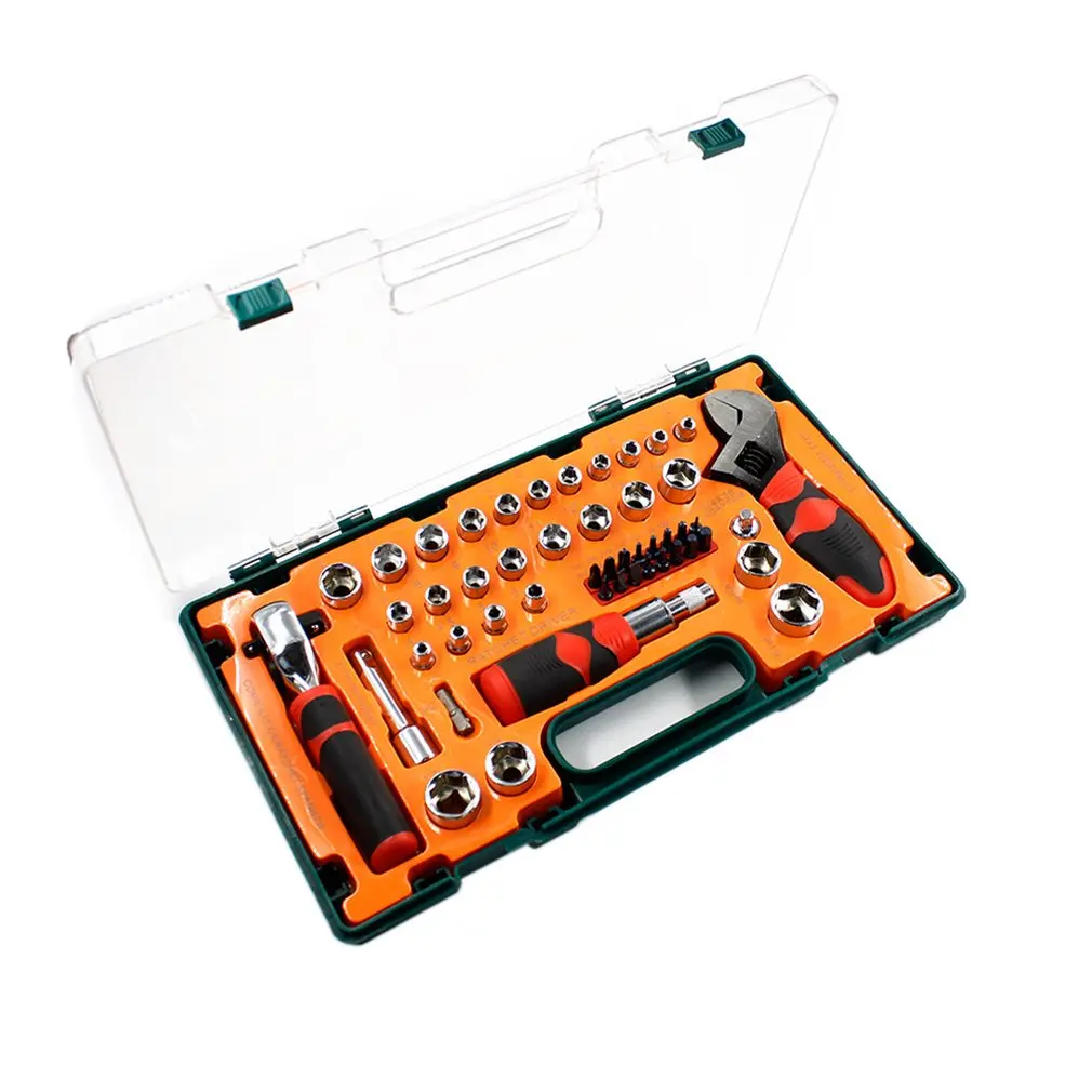 

49PCS Professional Spanner Socket Set Screwdriver Ratchet Wrench Kit Car Repair Tool Combination Repairing Hand Tools