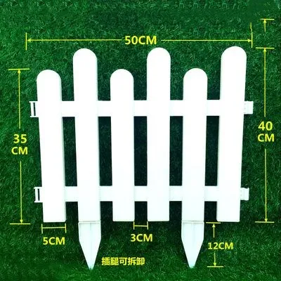 5 шт./компл. Пластик забор легко собирающийся студийный Фото Белый Европейский Стиль вставка наземный Тип Пластик заборы для сада countryyard Декор - Цвет: 42X50CM