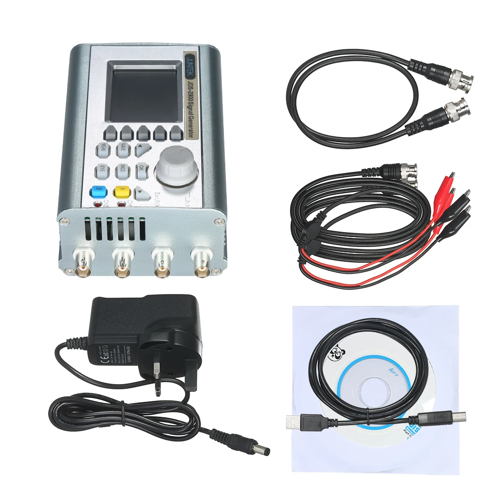 

JUNTEK Digital Dual-channel DDS Signal Generator Counter 2.4in Screen Display Signal Generator 0.01uHz-15MHz
