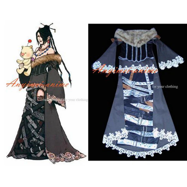 

Final Fantasy-ffx-10 Lulu Outfit Dress Game Cosplay Costume Tailor-made[G297]