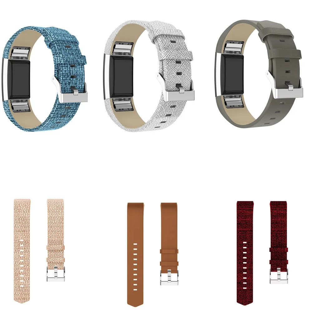 

2018 fashion Genuine Leather Watch Band For Fitbit Charge 2 Strap Replace Smart Watchband For Fitbit Charge 2 Bracelet Strap
