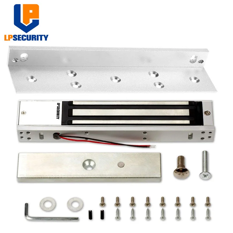 

LPSECURITY with L bracket 280KG Magnetic lock 600LBS for access control system