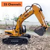 1:14 HUINA 580 Big RC Excavator Full Alloy Truck 23CH 2.4G Remote Control Car Digger CaterpillarEngineering vehicle Toy for Boys 4