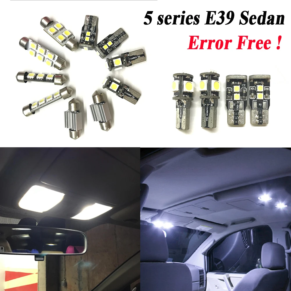 19 шт. светодиодный светильник для BMW E39 5 серии седан 520i 535i 525i 528i 530i 540i M5 (1996 2003)|interior