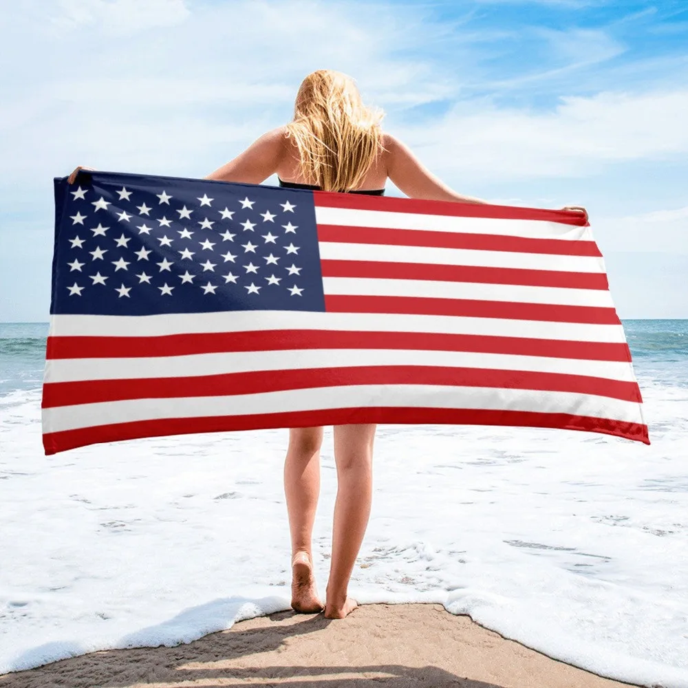 American Flag Beach Towel