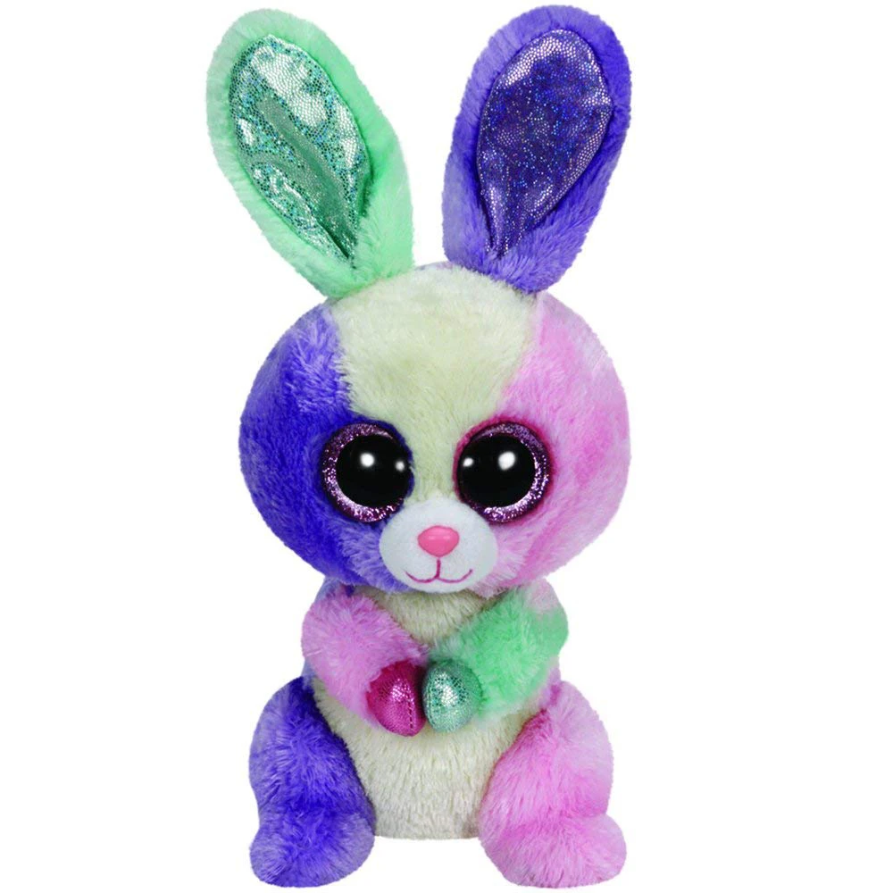 Pyoopeo Ty Beanie Boos 6" 15cm Bloom the Bunny Plush Regular Big eyed