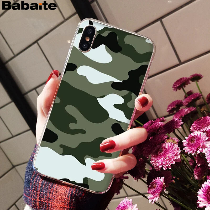 Babaite التمويه الفاخرة فريد تصميم الهاتف غطاء ل أبل فون 8 7 6 6 ثانية زائد X XS ماكس 5 5 ثانية SE XR الهواتف المحمولة Babaite التمويه الفاخرة فريد تصميم الهاتف غطاء ل أبل فون 8 7 6 6 ثانية زائد X XS ماكس 5 5 ثانية SE XR الهواتف المحمولة