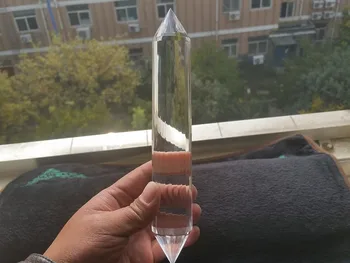

376g 24 sided NATURAL CLEAR QUARTZ CRYSTAL DT WAND POINT Healing