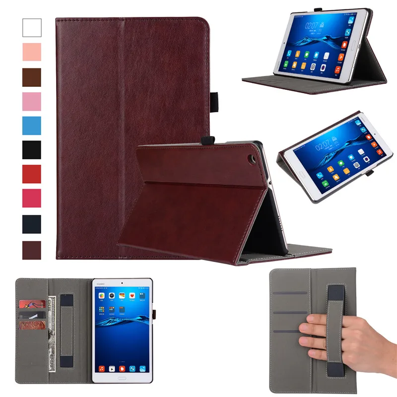 

Handheld Premium Leather Case for Huawei MediaPad M3 Lite 8.0 2017 Cover Stand Smart Case For for Huawei Mediapad m3 lite 8 case