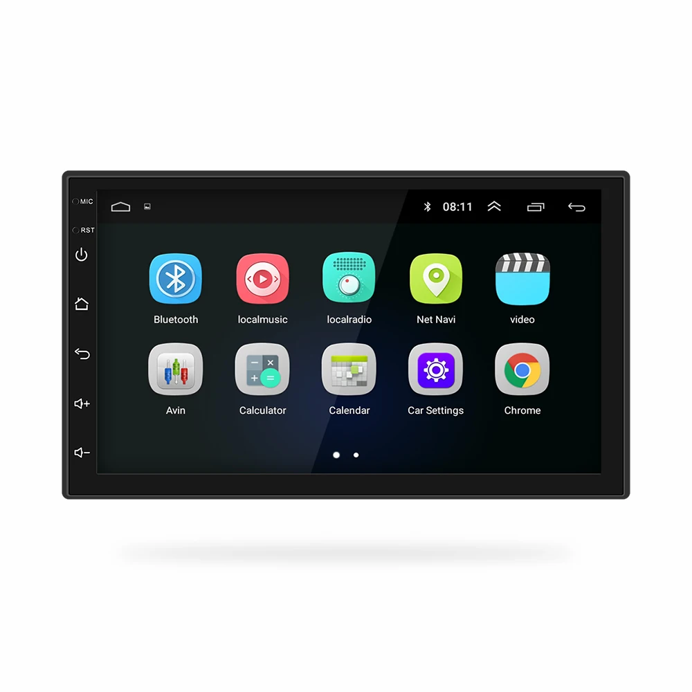 2 Din Car Radio Android 8,0 Universal navegación GPS Bluetooth pantalla táctil Wifi coche estéreo de Audio USB FM coche Multimedia MP5