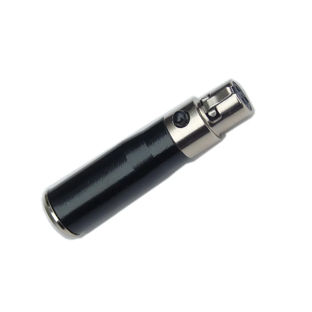 

High quality 2pcs/lot Mini xlr 3 pin female to mini xlr 3 pin male connector Adapter