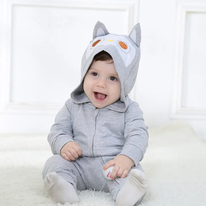 Animal Baby Outerwear Character Cotton Outwear Spring Baby Rompers