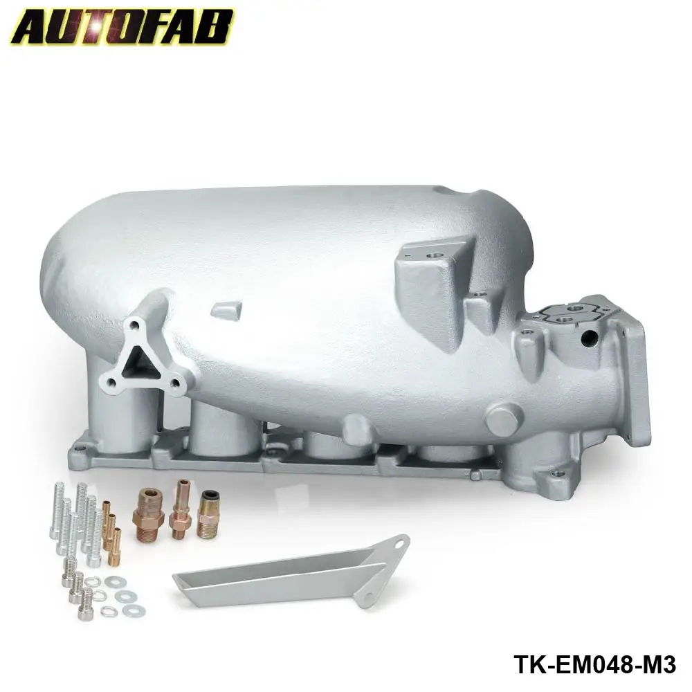 AUTOFAB - Performance Cast Aluminum Intake Manifold For 03-08 Mazda 3 M3 MZR for Ford Focus Duratec 2.0L 2.3L Engine AF-EM048-M3