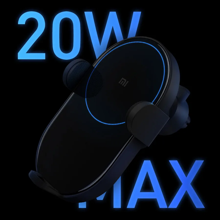 2019-Xiaomi-Mijia-Qi-Wireless-Car-Charger-20W-Max-Electric-Auto-Pinch-2-5D-Glass-Ring 8