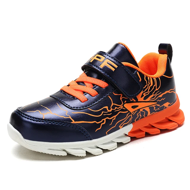 Designer Sneakers for Boys Black Dark Blue Boys Running Shoes Spring ...