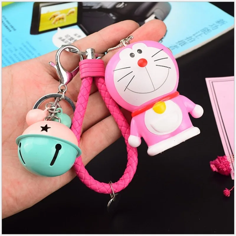 Аниме мультфильм Дораэмон ключ крышка Doraemon Rilakkuma ключ крышка кепки прекрасный брелок для детей подарок экшн игрушка фигурка - Цвет: 3