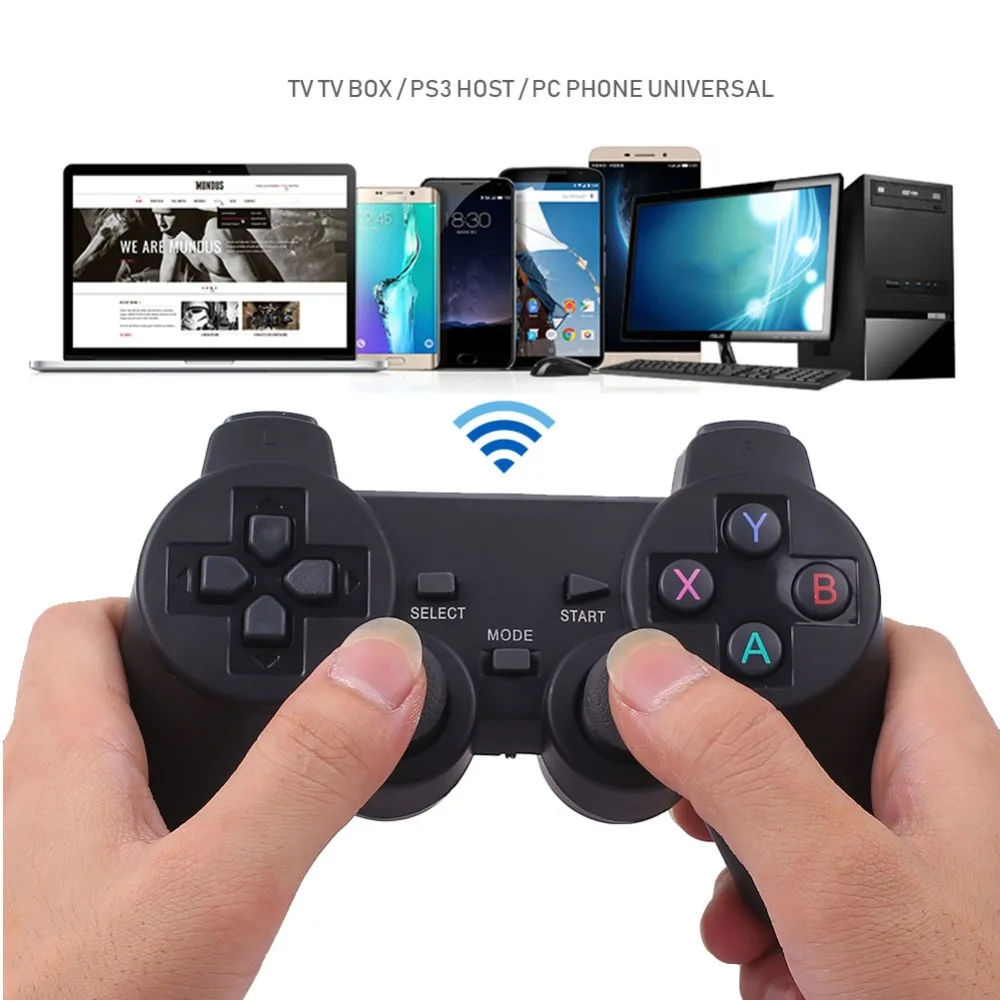2,4G беспроводной геймпад для Android PC PS3 tv Box джойстик пульт дистанционного управления с упаковочной коробкой Высокое качество для подарков