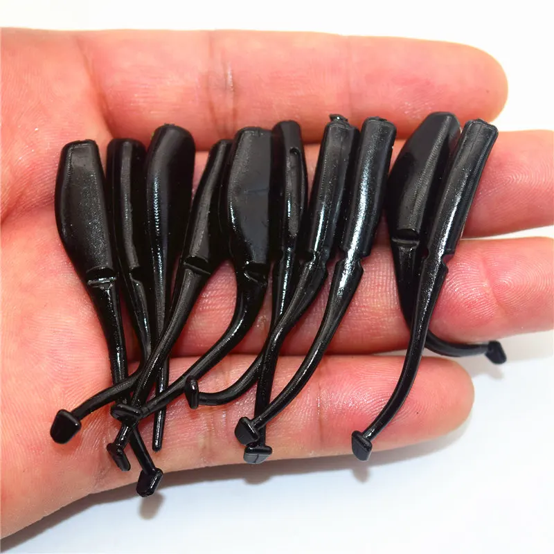 Jual 20 Pcs lot Jig Umpan Buatan T Ekor Maggots Silika Gel Berkualitas Tinggi Karet Palsu Kecil 60 Mm 1.2G Lembut worm Pancing Umpan FA 253