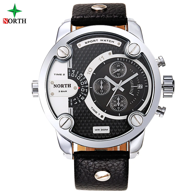 

Men's Watches NORTH 2019 Top Brand Luxury Fashion Analog Quartz Watch Men Military Sports Waterproof Wristwatch zegarek meski