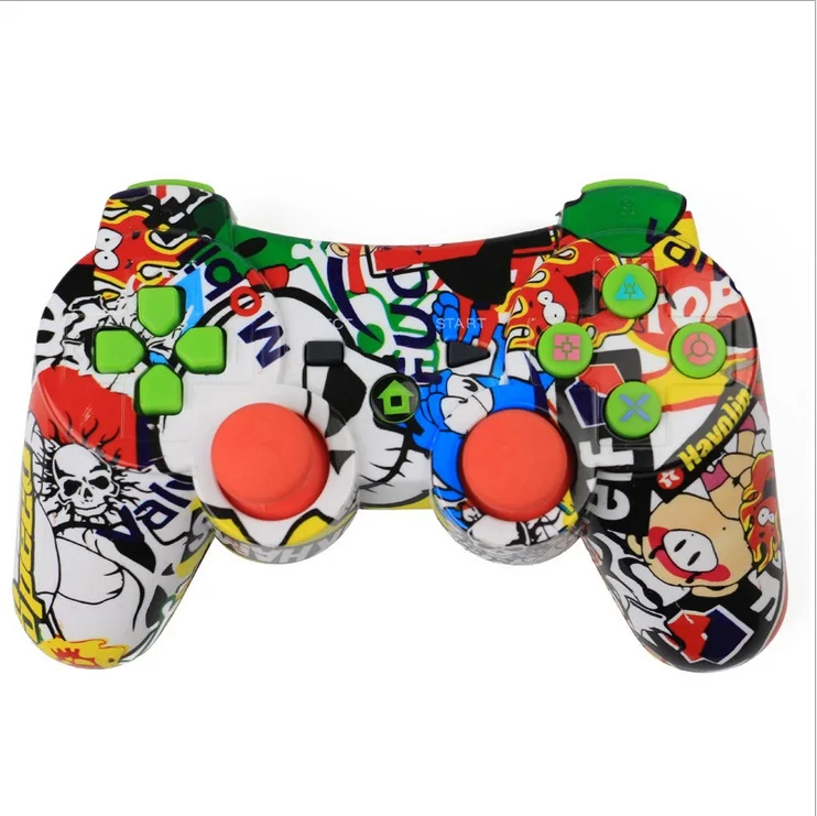 Модный Красочный игровой контроллер беспроводной контроллер для ps3 беспроводной джойстик для android bluetooth геймпад - Цвет: Многоцветный