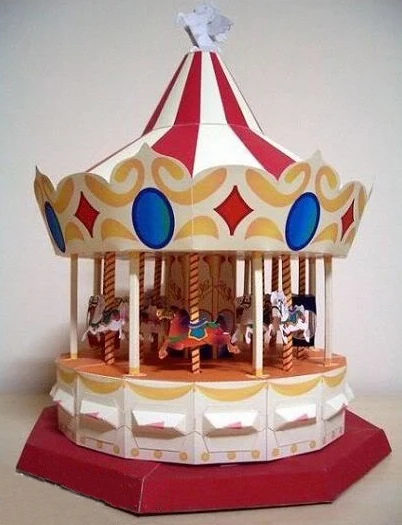 3d puzzle carousel