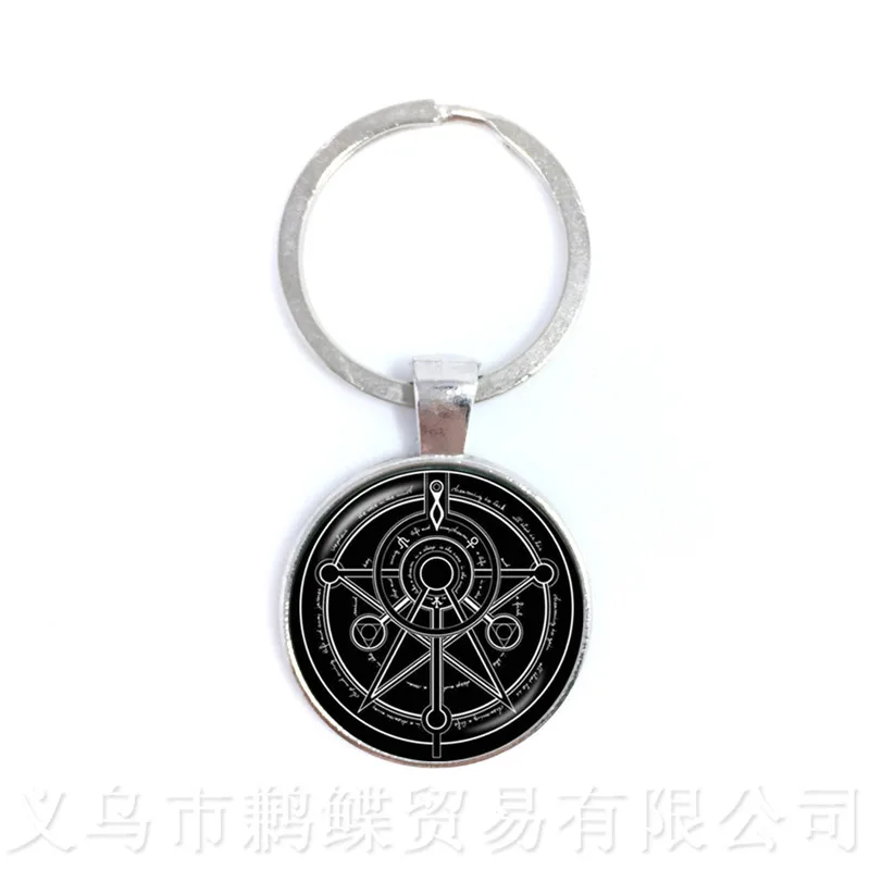 Супернатуральная пентаграмма стеклянные брелоки Готическая подвеска Satanism злая