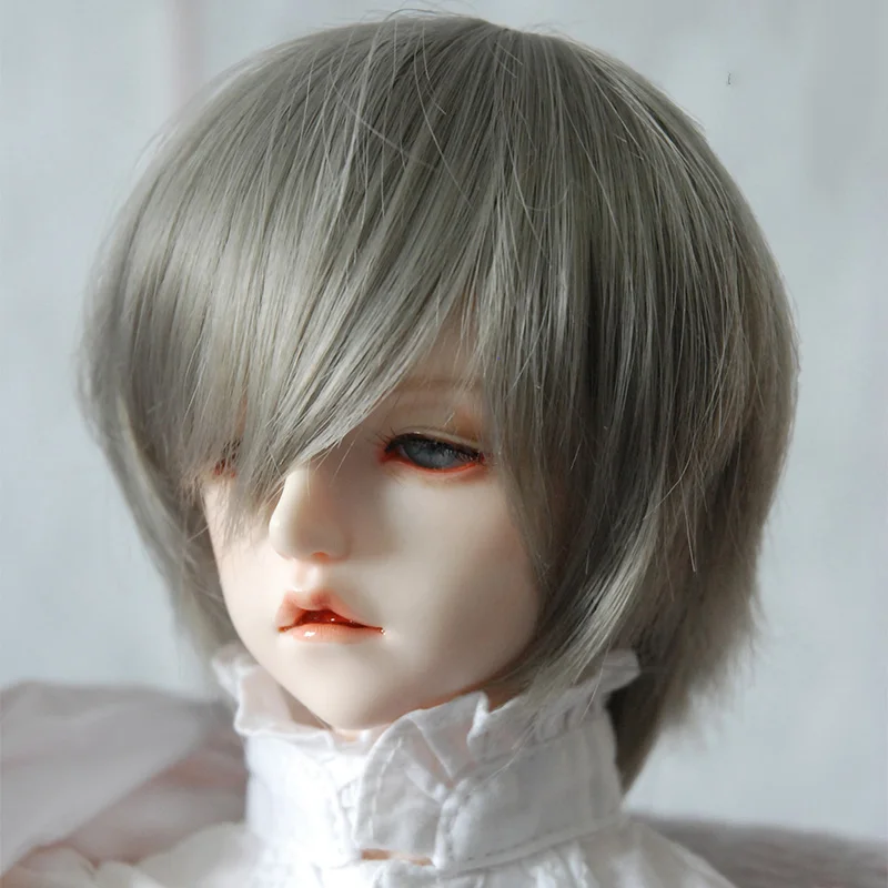 Allaosify 1/3 1/4 1/6 BJD кукла с высоким уровнем Температура парик Мальчик короткие обратный деформации парик BJD SD парик есть черный orange серого и красного цвета