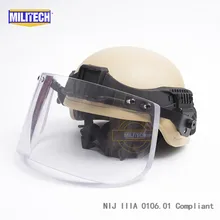 MILITECH DE ACH Mich Full Cut NIJ IIIA 3A арамидный баллистический пуленепробиваемый шлем с тактическим козырьком Railband набор сделки