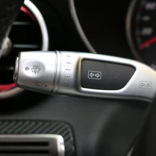 Chrome Wiper Shift Lever Cruise Covers Frame Stickers Kit Trim for Mercedes Benz GLE GLS ML
