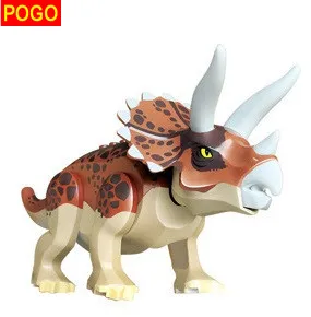 

POGO Invidual World Park Dinosaur Bricks Building Blocks Super Heroes DIY Action baby toys