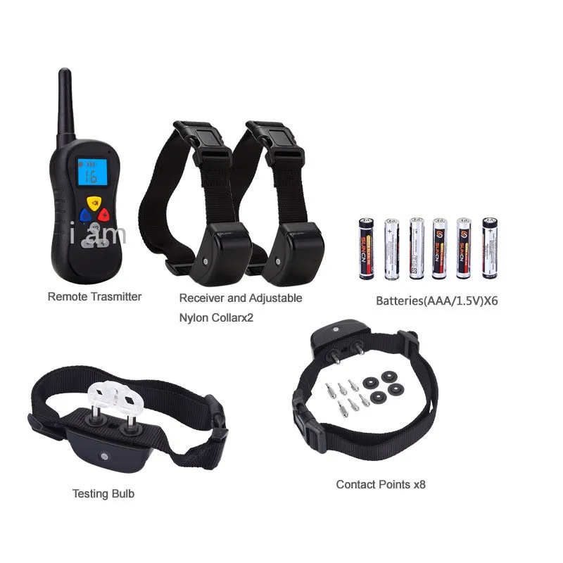 Remote Contorl Rechargeable Dog Training Shock Collar with Safe Beep