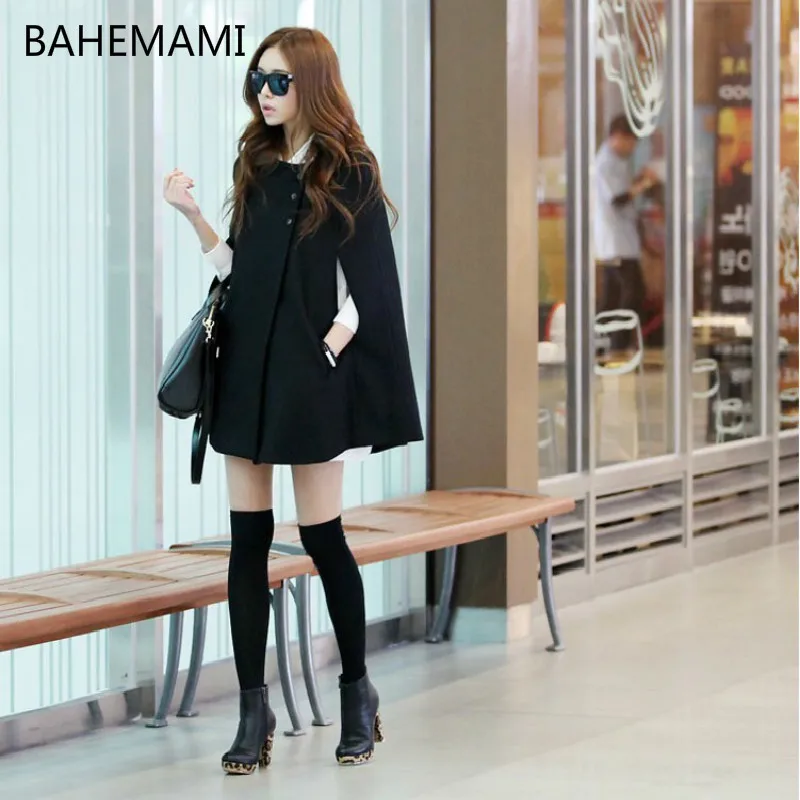 

BAHEMAMI Fashion Maternity Clothes New Style Loose Woolen Cloak Coat In The Long Section Of Wool Coat Wild Pregnant Women Shawl