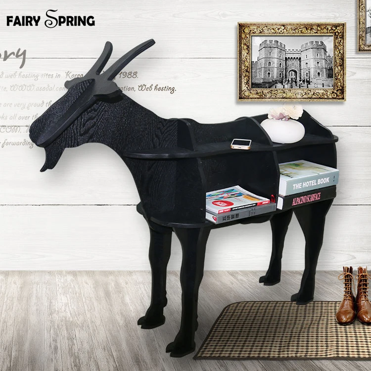 

European Creative sheep goat Side Table Nordic style log home furnishing decoration hotel restaurant bar decor free shipping