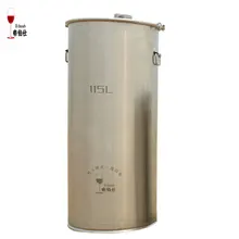 115L 304 Edelstahl Eimer Home Brau Gärung Tank Wein & Bier Fermenter Mit Anker Ear Design Vorratsbehälter