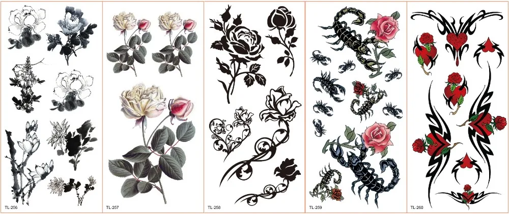 Временная татуировка, наклейка, цветок, для женщин, ручная Роза, тату, водостойкая, поддельные тату, для женщин, тело и тату, для девушек, сексуальные наклейки, бикини, наклейка