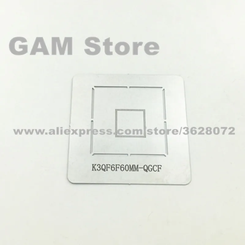 

K3QF6F60MM-QGCF BGA Stencil For Huawei Glory 6 CPU RAM BGA Direct Heating Stencil IC Reballing Template