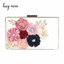 Известная дизайнерская вечерняя сумка на цепочке, Женская сумочка, клатч, женские клатчи в цветочек, женские свадебные клатчи, кошельки, Цветочная сумка ZD406