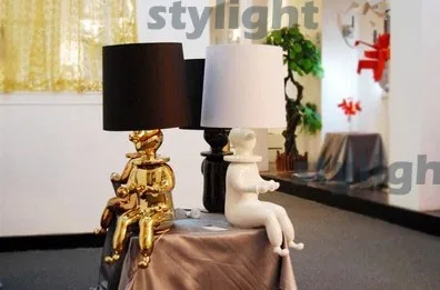 Узор A, маленький размер Jaime Hayon Корона настольная лампа Корона настольная подсветка настольная лампа для гостиной спальни черно-белое золото