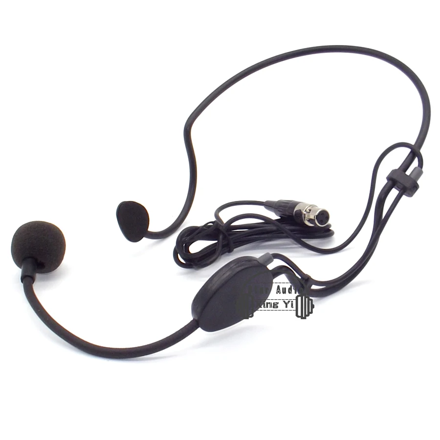 مصغرة xlr 3 دبوس التوصيل ta3f headworn السلكية مكثف ميكروفون mic ل سامسون كاريوكي نظام bodypack الارسال