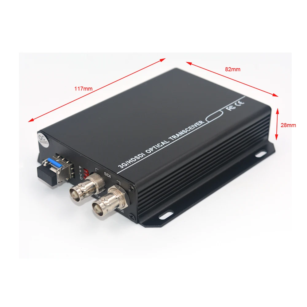 3G HD SDI Video/Audio over Fiber optic Media Converters Transmitter Receiver single fiber up 10Km SFP LC for HD video broadcast