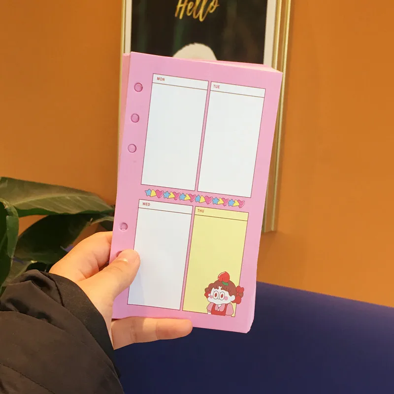 1 шт. внутренняя страница блокнот мультфильм розовый дневник вкладыш книга упражнения композиция переплет блокнот