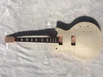 

Unfinished Guitar Neck and body for LP Replacement 22 Fret Top Dual P90s