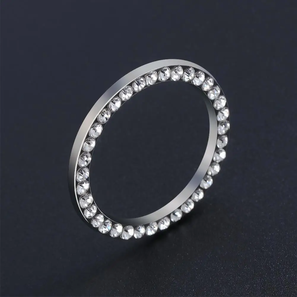Новейшее декоративное кольцо для запуска двигателя, кнопка запуска, Блестящие кристаллы, бриллиантовое кольцо для автомобиля, внедорожника, декоративные аксессуары