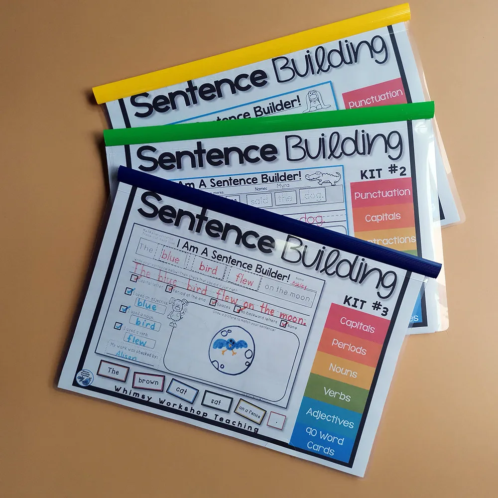 

Alphabet Sentence Building Classroom Game Workbook Teach Read Books Educational Toy for Children Learning English Books for Kids