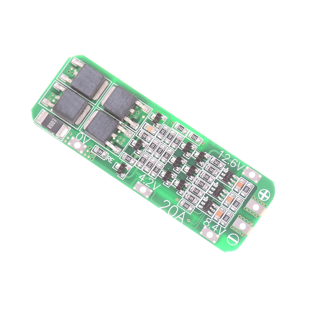 

59*20*3.4mm PCB Protection Board Electronic Module 3 String 12.6V 20A 18650 Lithium Battery Protection Board 1PCS