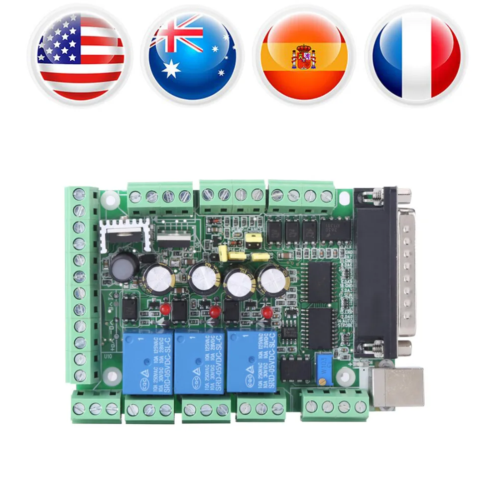 

CNC Breakout Board MACH3V2.1-L Breakout Module Stepping Motor Driver Controller 4-axls 6-axls Engraving Machine Board