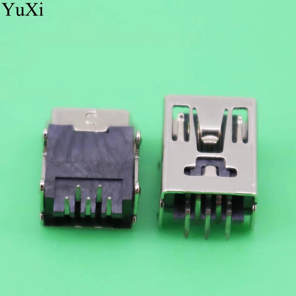 YuXi DIY MIni USB 5 контактов гнездо 90 градусов плоский разъем интерфейс сварочный для