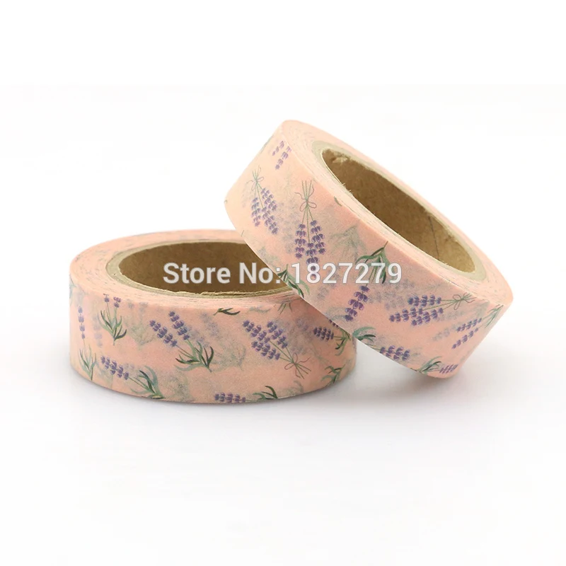 

1 roll 1.5cm*10m Beautiful Lavender washi tape DIY decorative scrapbook planner masking tape adhesive tape stationery