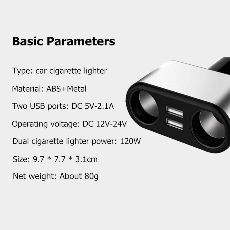 IPUMYNO 2.1A المزدوج USB شاحن سيارة مع 2 ولاعة السجائر مآخذ دعم سيارة مسجل العالمي الهاتف المحمول اللوحي شاحن IPUMYNO 2.1A المزدوج USB شاحن سيارة مع 2 ولاعة السجائر مآخذ دعم سيارة مسجل العالمي الهاتف المحمول اللوحي شاحن